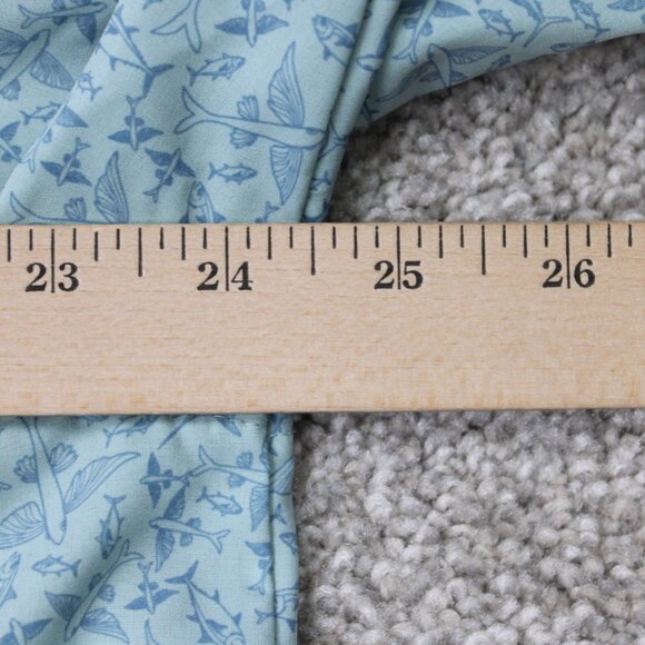 Gillz AOP Shirt Mens Large Blue Fish All Over Print Polyester Stretch L/S Button - Picture 14 of 16